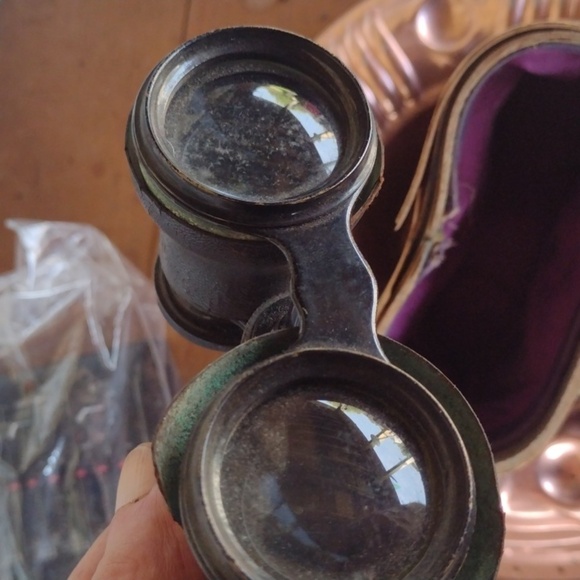 Antique Black Binoculars with Case - Picture 5 of 5